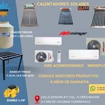 Agua caliente con calentador solar